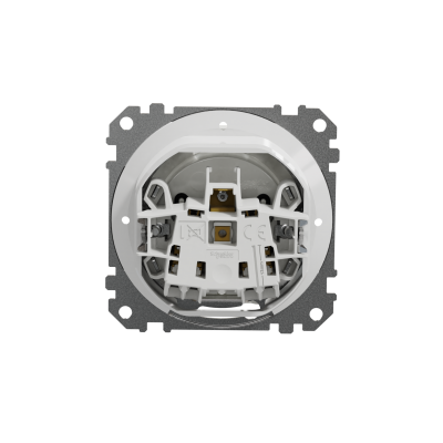 Sedna Design & Elements Gniazdo pojedyncze z uziemieniem z przesłonami zaciski bezgwintowe IP44 białe SDD211014 SCHNEIDER (SDD211014)